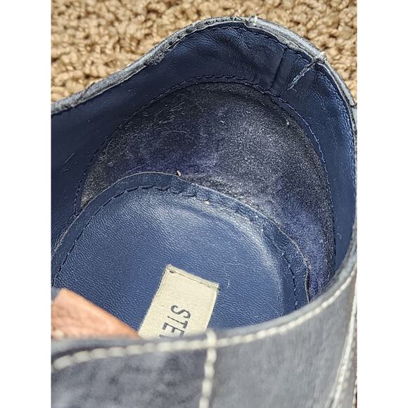 Steve Madden Shoes Mens 12 Leather Dress Cap Toe Lace Modern Gentleman Derby - Picture 5 of 13